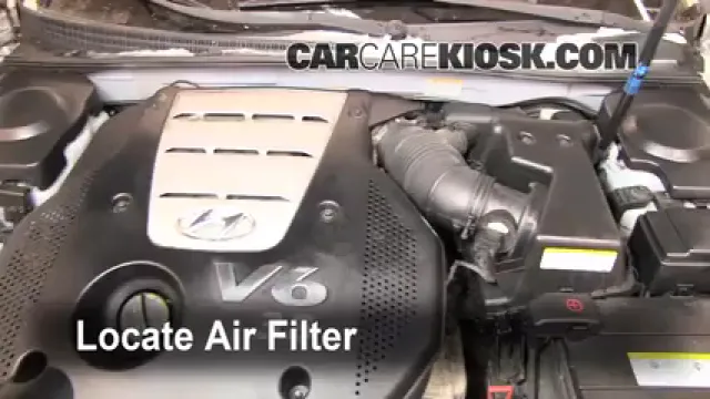 2007 Hyundai Azera SE 3.8L V6 Filtro de aire (motor) Cambio